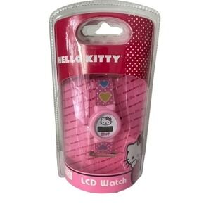 Hello Kitty Sanrio 2012 LCD Pink Hearts Girls Kids Watch Holiday Birthday Gift